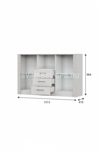 Комод-витрина Гамма 20 (sv) в Среднеколымске - mebel154.com