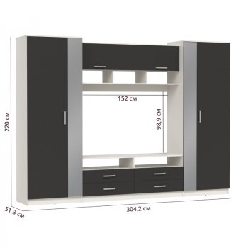 ШМЦ Вена 91.01 с зеркалом в Среднеколымске - mebel154.com