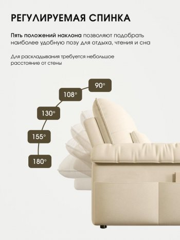 Диван-кровать ЛУНО 160см в Среднеколымске - mebel154.com