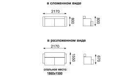 Енисей диван-кровать в Среднеколымске - mebel154.com