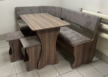 Кухонный уголок Миссия  V велюр(коричневый) в Среднеколымске - mebel154.com