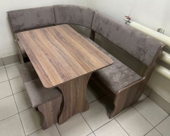 Кухонный уголок Миссия  V велюр(коричневый) в Среднеколымске - mebel154.com