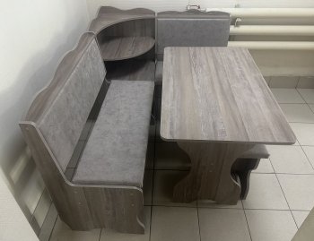 Кухонный уголок Миссия с полкой, ткань(локи) в Среднеколымске - mebel154.com