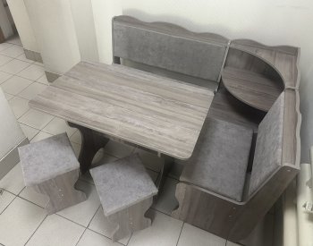 Кухонный уголок Миссия с полкой, ткань(локи) в Среднеколымске - mebel154.com