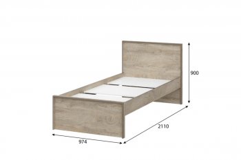 Кровать 0.9м Этна в Среднеколымске - mebel154.com
