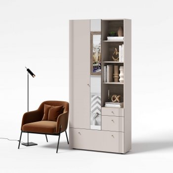 Вешалка с зеркалом Одетта (ВШ1) в Среднеколымске - mebel154.com