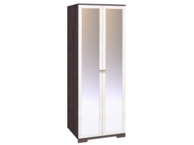 Шкаф для одежды 2-х дверный с зеркалом 12-2 Бриз в Среднеколымске - mebel154.com