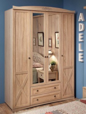 Шкаф для одежды 4-х дверный 9 Adele в Среднеколымске - mebel154.com