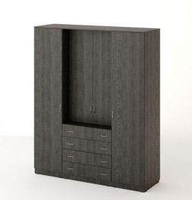 Шкаф распашной 4-х створчатый с 2 ящиками в Среднеколымске - mebel154.com